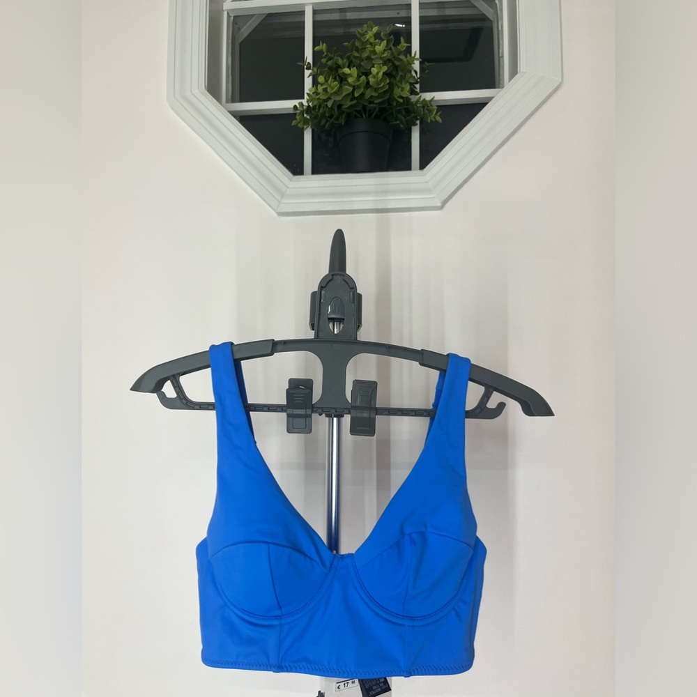Zara blue bathing suit top brand new with tags